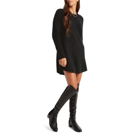 SPLENDID x Cella Jane Sweater Dress Geneva Long Sleeve BLOGGERS FAVORITE M Black - Picture 6 of 16